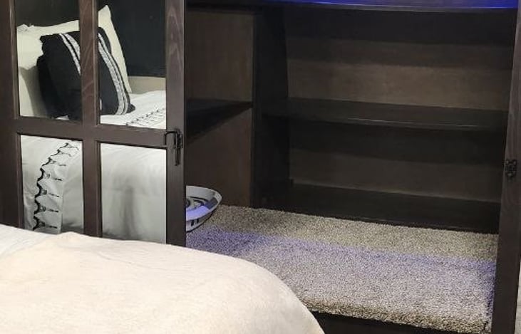 Closet in master bedroom