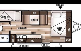 2017 Forest River RV Wildwood X-Lite FSX 196BH