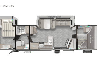 2023 (0453) Forest River Salem 36VBDS WK