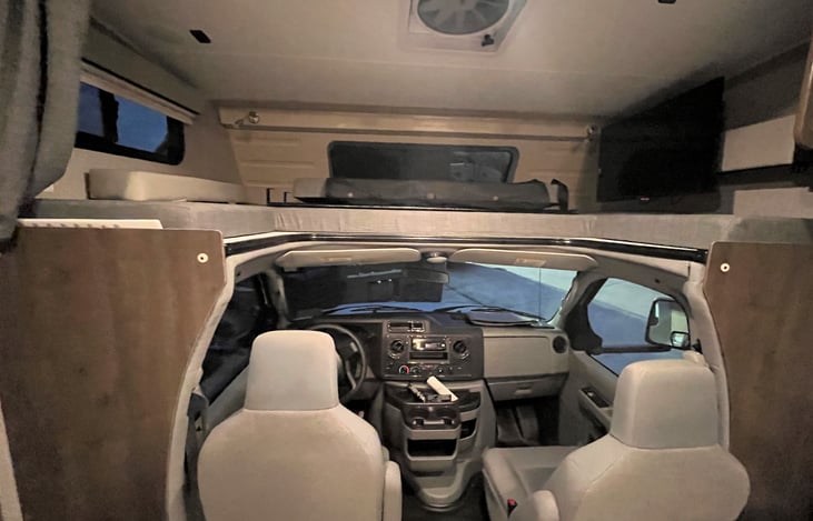 Oversized bunk over cab