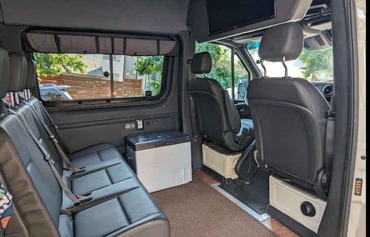 A chest refrigerator and and a parking heater make sure you are comfortable in all seasons