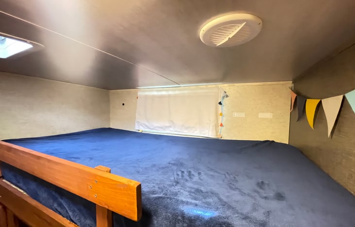 Upper bunk is extra long perfect for big kids or adults