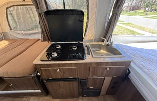 Pop Up Camper w/ Cargo Deck