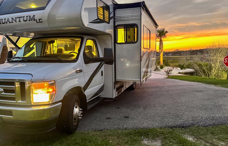 Slide out from the exterior.