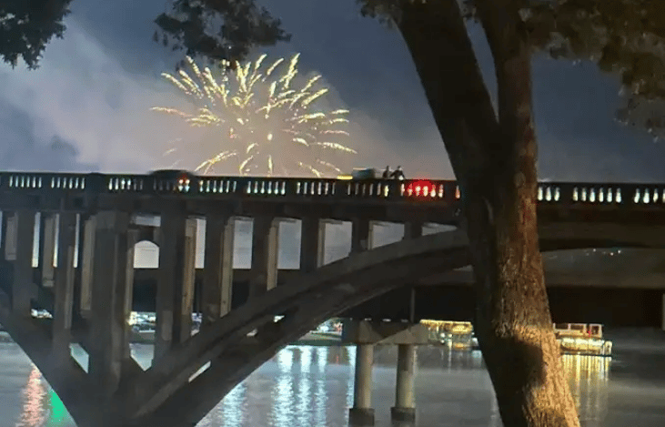 The Fourth of July is a special time to visit.  From our site on the campground you can see 2 different fireworks shows.