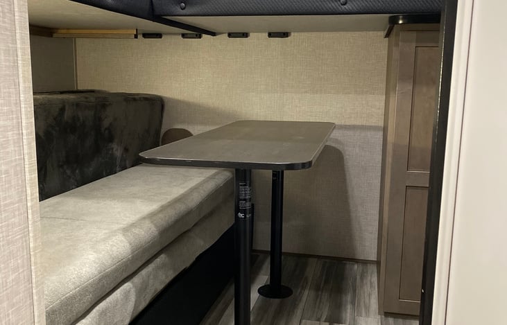 Second private living area/bunkhouse with bunks lowered