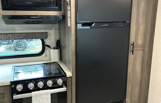 Camp at HOLIDAY TRAVEL PARK in our Travel Trailer!