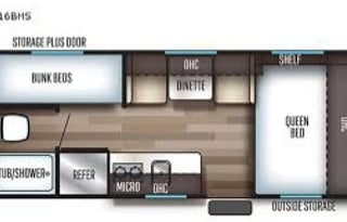 Perfect  Family getaway Forest River WolfPup 16BHS