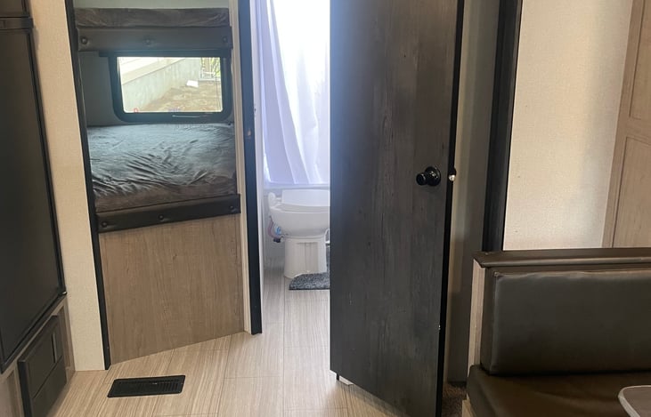 Two over sized bunkbeds