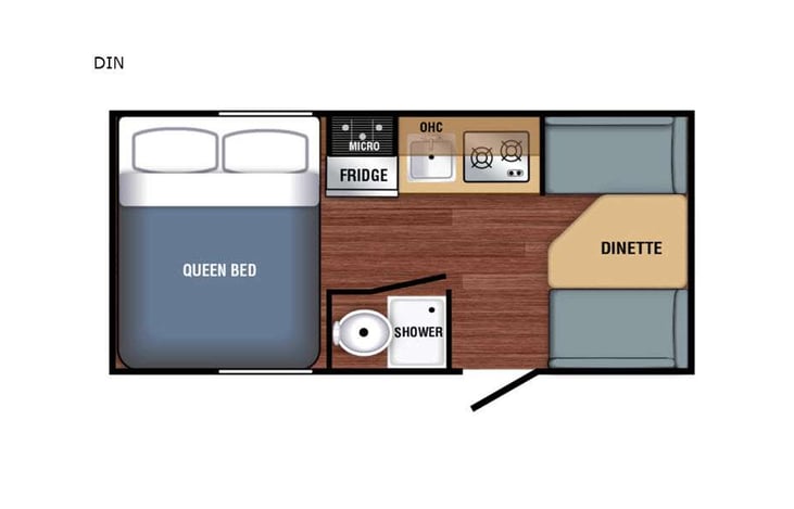 Representative floor plan provided by a trusted RVshare partner.