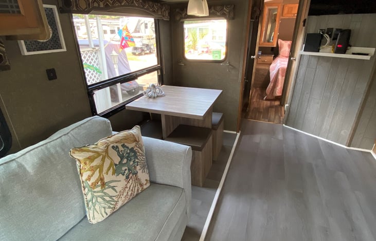 Mounted SMART TV with cable and Wifi.