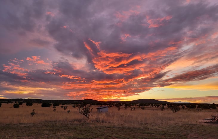 One of a multitude of truly stunning and majestic sunsets on premises
