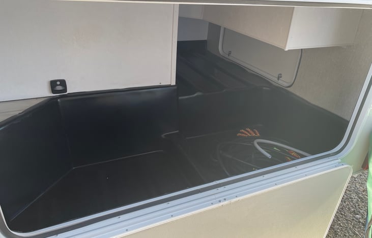 Large cargo area for storage.