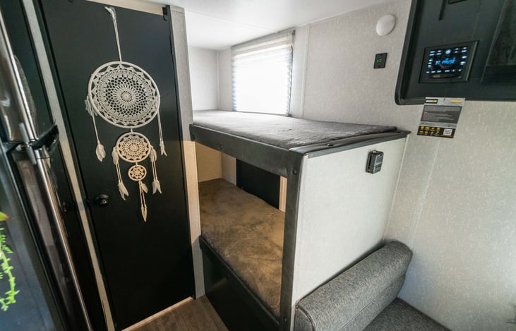 Double bunks each with their own lighting and dual usb outlets