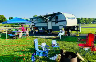 HOME-ON-THE-WHEEL spacious travel trailer