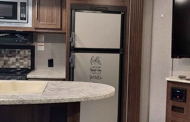 gas and electric refrigerator and freezer