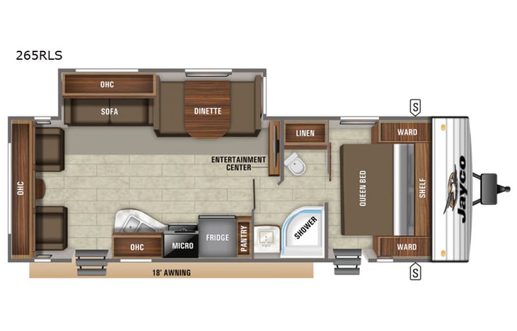 Representative floor plan provided by a trusted RVshare partner.