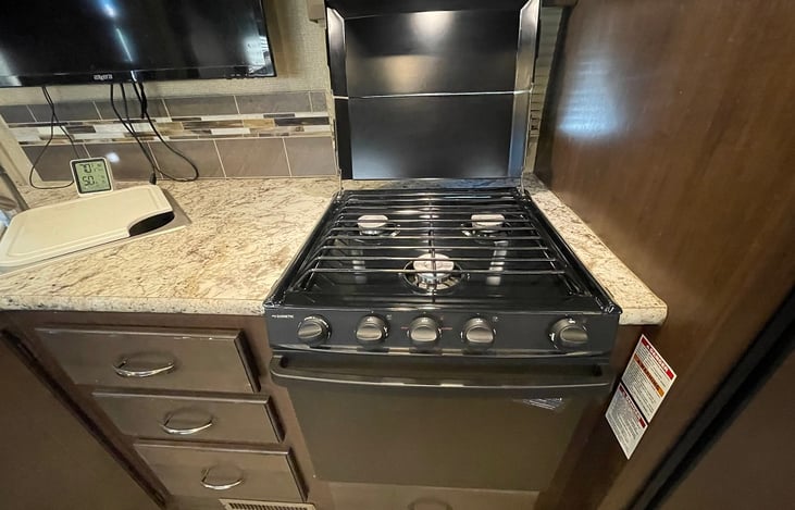 Propane Kitchen stove.
