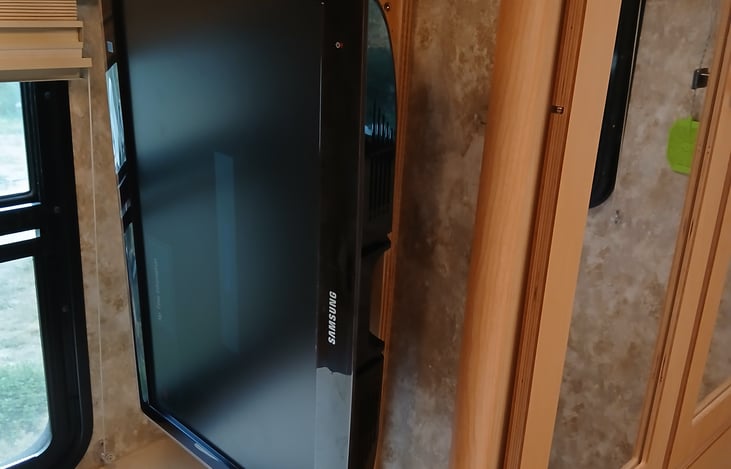 TV in stowaway position.