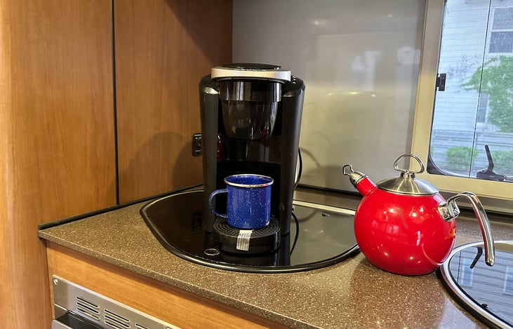 Keurig and coffee included!