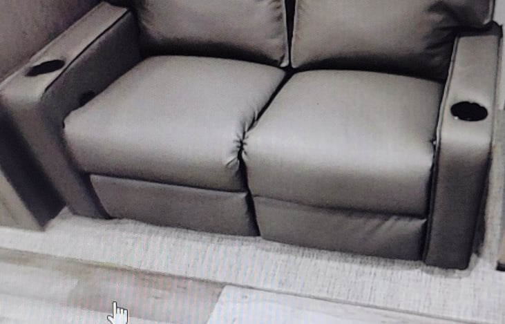 two separate recliner, also lay flat for sleeping