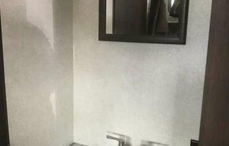 Bathroom sink (this is located outside of the bathroom allowing better access for multiple travelers)