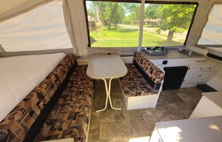 Family Friendly Popup Camper w/ Cargo Deck