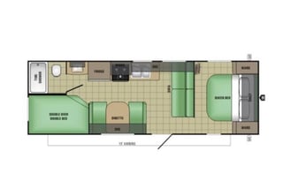ROOMY-BUNKHOUSE-1/2 TON TOWABLE