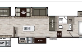 2021 Chaparral Bunkhouse and 2 Full Bathrooms