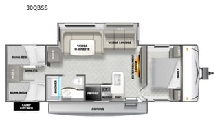 2022 Forest River RV Salem 30QBSS