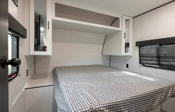 JayBird, Large private master bedroom queen bed.