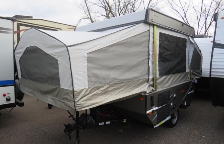 fully open side view