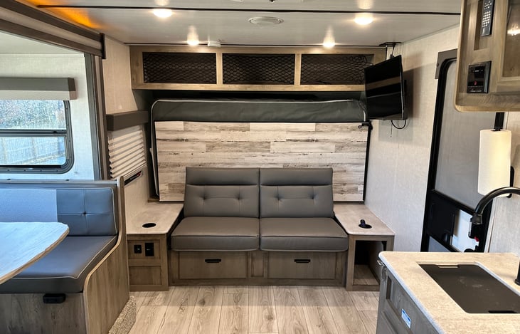 Murphy bed/Sofa with overhead storage