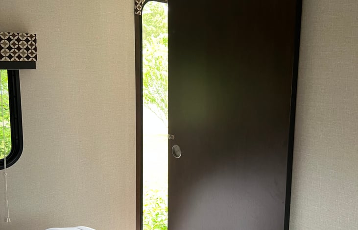 You can close the door for privacy!