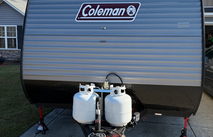 Two propane tanks to insure you never run out!