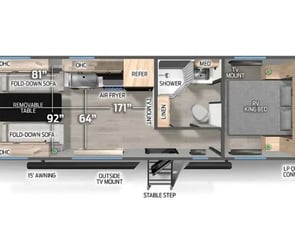 Forest River RV Cherokee Grey Wolf 25RRT