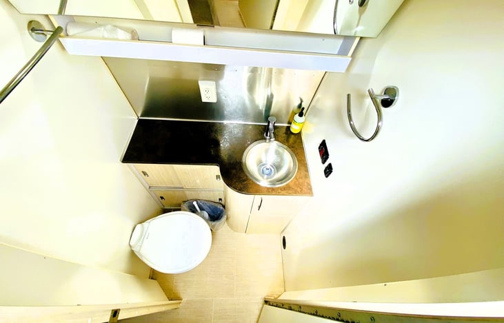 Private Bathroom – Full Amenities in Travel Trailer Rental