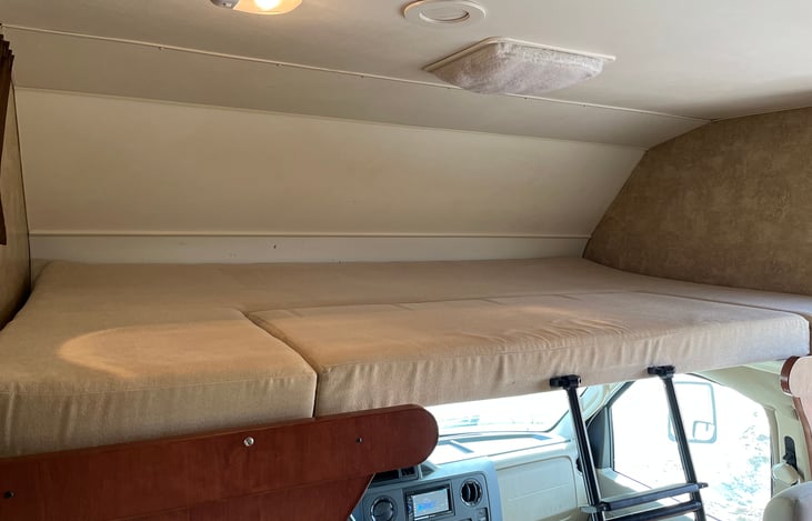 Great space for sleeping or storage for blankets!