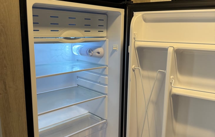 Clean 10 foot residential refrigerator