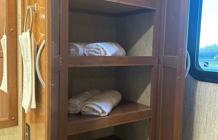 Towels for you and your guest will be included. Once again, arrive with your toothbrush and enjoy