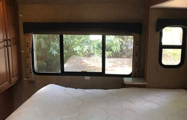 Private bedroom with view out the back window