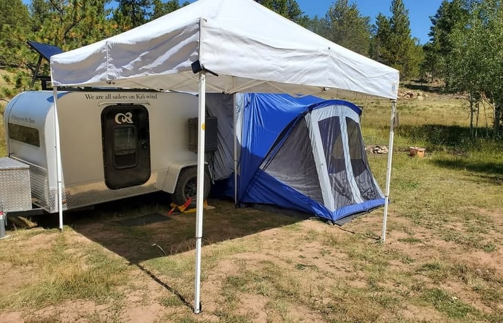 For longer trips, rainy, or hot weather, the Outdoor Expansion is just the thing.