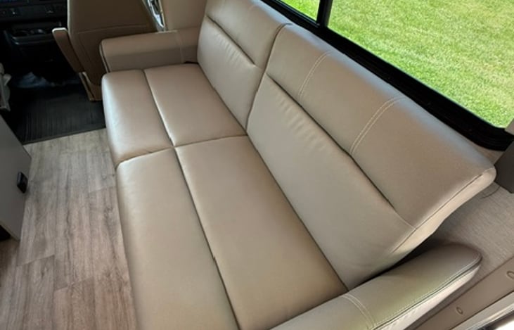 You can never have too much storage! Storage is also available under this couch.