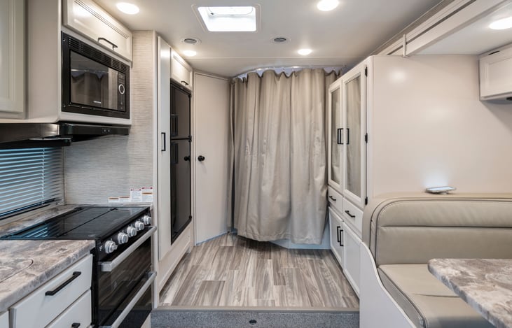 Privacy for Main bed.