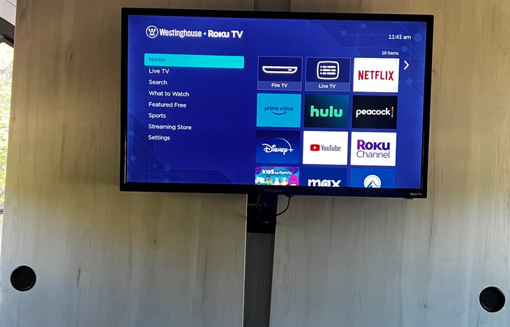 32 in smart tv in master bedroom