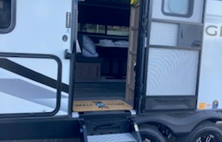 Main entrance into trailer