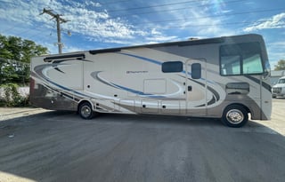 The 2 bathroom RV. No more waiting in line.