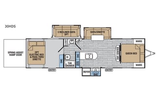 2017 Forest River XLR Hyper Lite 30HDS Toy Hauler