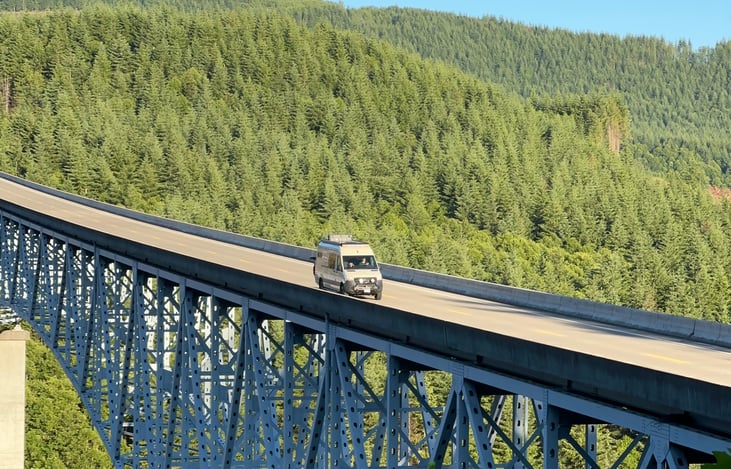 Photo credit to our first renters during their PNW van adventure in June 2024