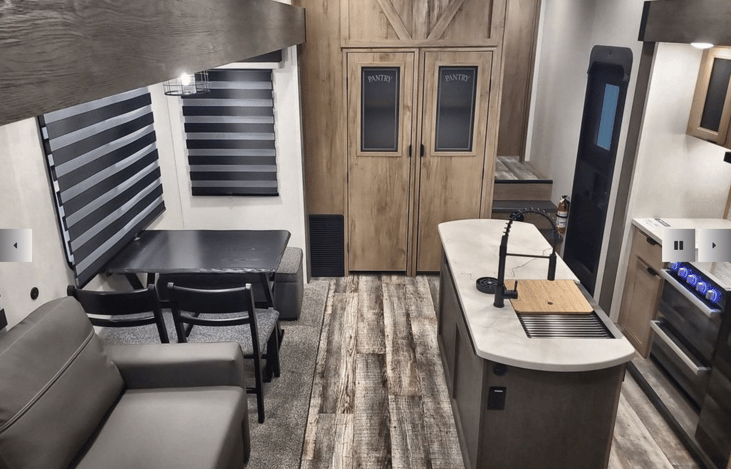 Main living space/kitchen/dining